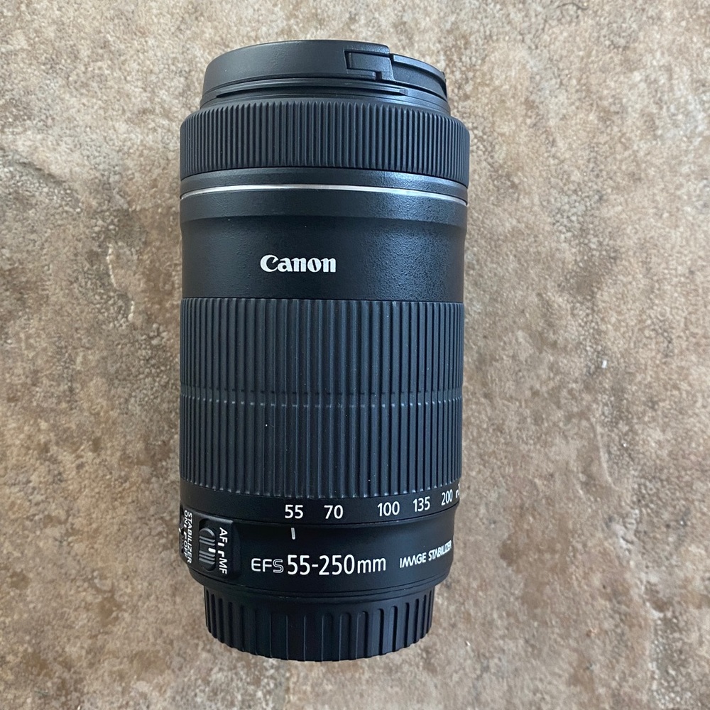 Canon EFS 55-250mm image stabilizer attachment